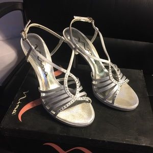 Nina Shoes Kitten Heels Bravada - Silver